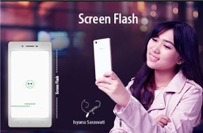 Cara Memaksimalkan Kamera Selfie Oppo screen flash