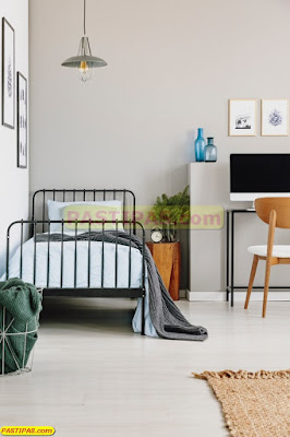 Aplikasikan Warna Biru dan Putih Pada Interior Kamar Tidur Minimalis 