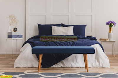Aplikasikan Warna Biru dan Putih Pada Interior Kamar Tidur Minimalis