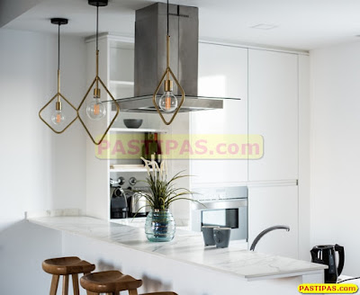 Desain Dapur Minimalis Dengan Nuansa Hitam Putih 