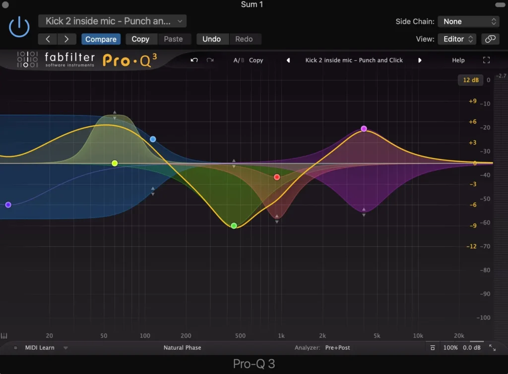 VST Plugin Equalizer Pro-Q dari FabFilter